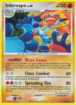 Infernape — Stormfront #3, 2008. Illustrated by Mitsuhiro Arita.