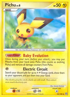 Pichu — Stormfront #45, 2008. Illustrated by Atsuko Nishida.