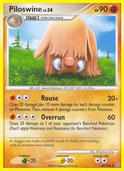 Piloswine — Stormfront #46, 2008. Illustrated by Mitsuhiro Arita.