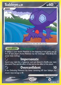 Sableye — Stormfront #48, 2008. Illustrated by Kyoko Umemoto.
