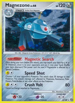 Magnezone — Stormfront #5, 2008. Illustrated by Masakazu Fukuda.