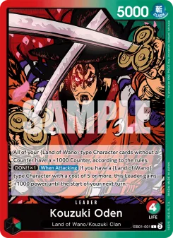 One Piece card EB01-001 artwork