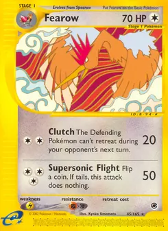 Fearow — Expedition Base Set #45, 2002. Illustrated by Kyoko Umemoto.