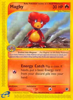 Magby — Expedition Base Set #52, 2002. Illustrated by Mitsuhiro Arita.