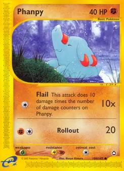Phanpy — Aquapolis #100, 2003. Illustrated by Naoyo Kimura.