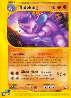 Nidoking — Aquapolis #24, 2003. Illustrated by Naoyo Kimura.