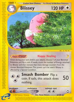 Blissey — Aquapolis #6, 2003. Illustrated by Naoyo Kimura.
