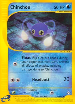 Chinchou — Aquapolis #70, 2003. Illustrated by Yuka Morii.