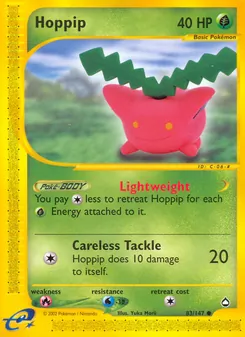 Hoppip — Aquapolis #83, 2003. Illustrated by Yuka Morii.