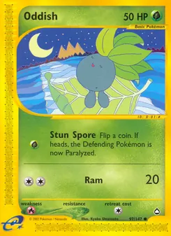 Oddish — Aquapolis #97, 2003. Illustrated by Kyoko Umemoto.
