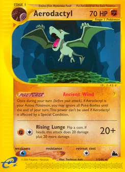 Aerodactyl — Skyridge #1, 2003. Illustrated by Toshinao Aoki.