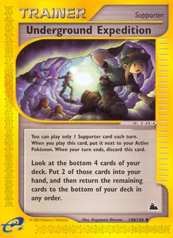 Underground Expedition — Skyridge #140, 2003. Illustrated by Kagemaru Himeno.