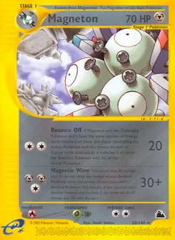 Magneton — Skyridge #20, 2003. Illustrated by Kouki Saitou.
