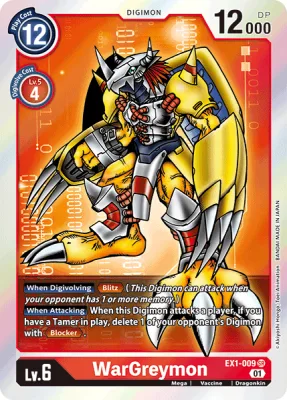 WarGreymon, Digimon card EX1-009
