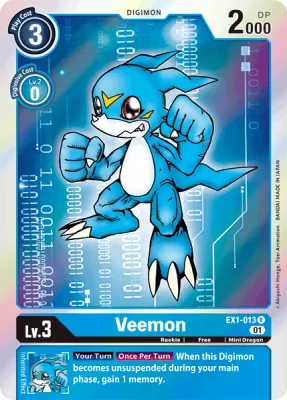 Veemon, Digimon card EX1-013