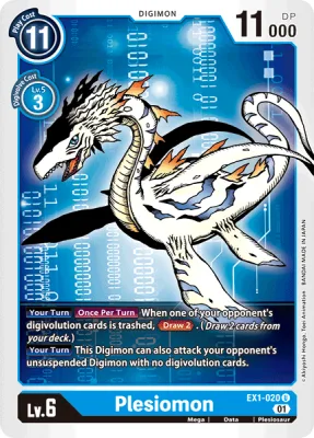 Plesiomon, Digimon card EX1-020