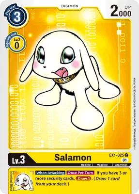 Salamon, Digimon card EX1-025