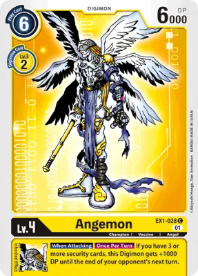 Angemon, Digimon card EX1-028
