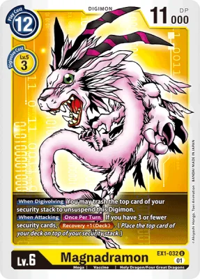 Magnadramon, Digimon card EX1-032