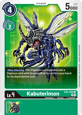 Kabuterimon, Digimon card EX1-035