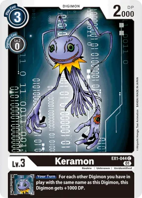 Keramon, Digimon card EX1-044