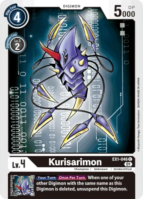 Kurisarimon, Digimon card EX1-046