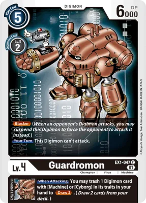 Guardromon, Digimon card EX1-047