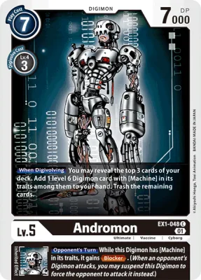 Andromon, Digimon card EX1-048