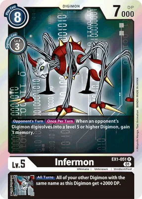 Infermon, Digimon card EX1-051