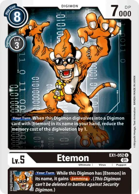 Etemon, Digimon card EX1-052