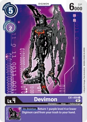 Devimon, Digimon card EX1-058