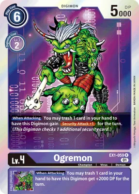 Ogremon, Digimon card EX1-059