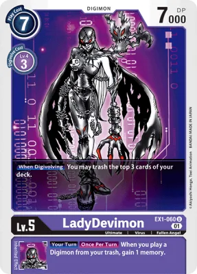 LadyDevimon, Digimon card EX1-060