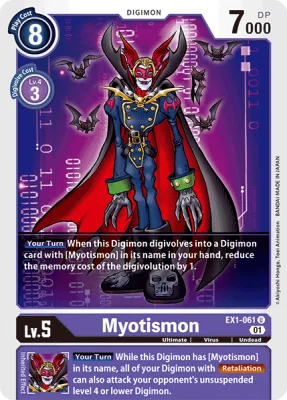 Myotismon, Digimon card EX1-061