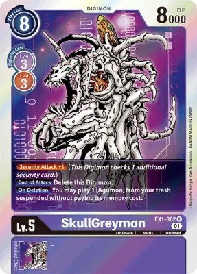 SkullGreymon, Digimon card EX1-062