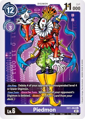 Piedmon, Digimon card EX1-064