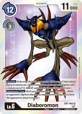 Diaboromon, Digimon card EX1-065