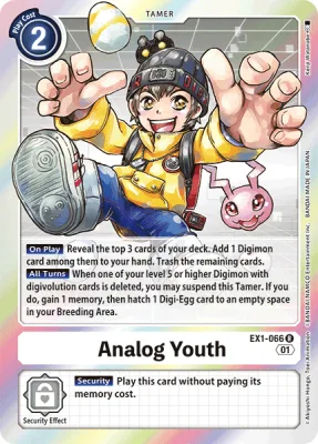 Analog Youth, Digimon card EX1-066