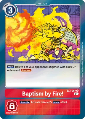 Baptism by Fire!, Digimon card EX1-067