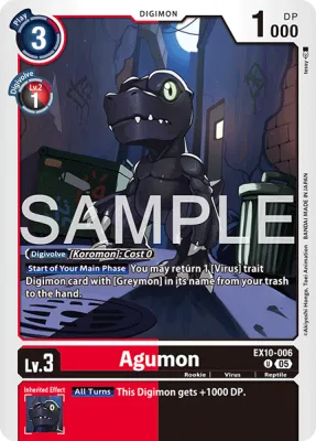 Agumon, Digimon card EX10-006