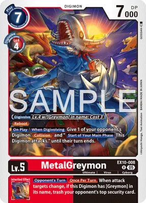 MetalGreymon, Digimon card EX10-008