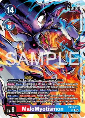 MaloMyotismon, Digimon card EX10-011