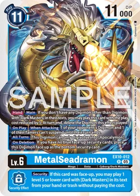 MetalSeadramon, Digimon card EX10-012