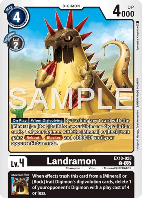 Landramon, Digimon card EX10-028