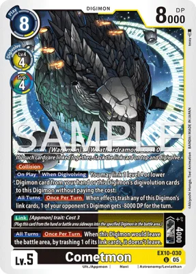 Cometmon, Digimon card EX10-030