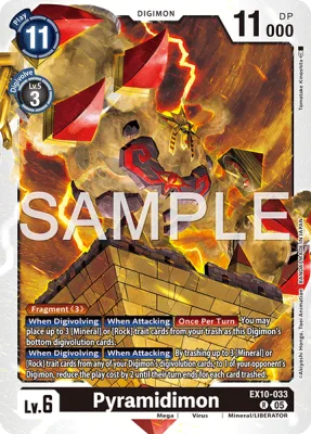 Pyramidimon, Digimon card EX10-033