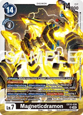 Magneticdramon, Digimon card EX10-036