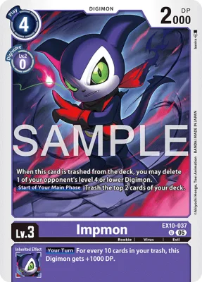 Impmon, Digimon card EX10-037