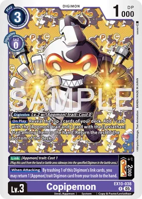 Copipemon, Digimon card EX10-038