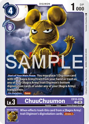 ChuuChuumon, Digimon card EX10-039